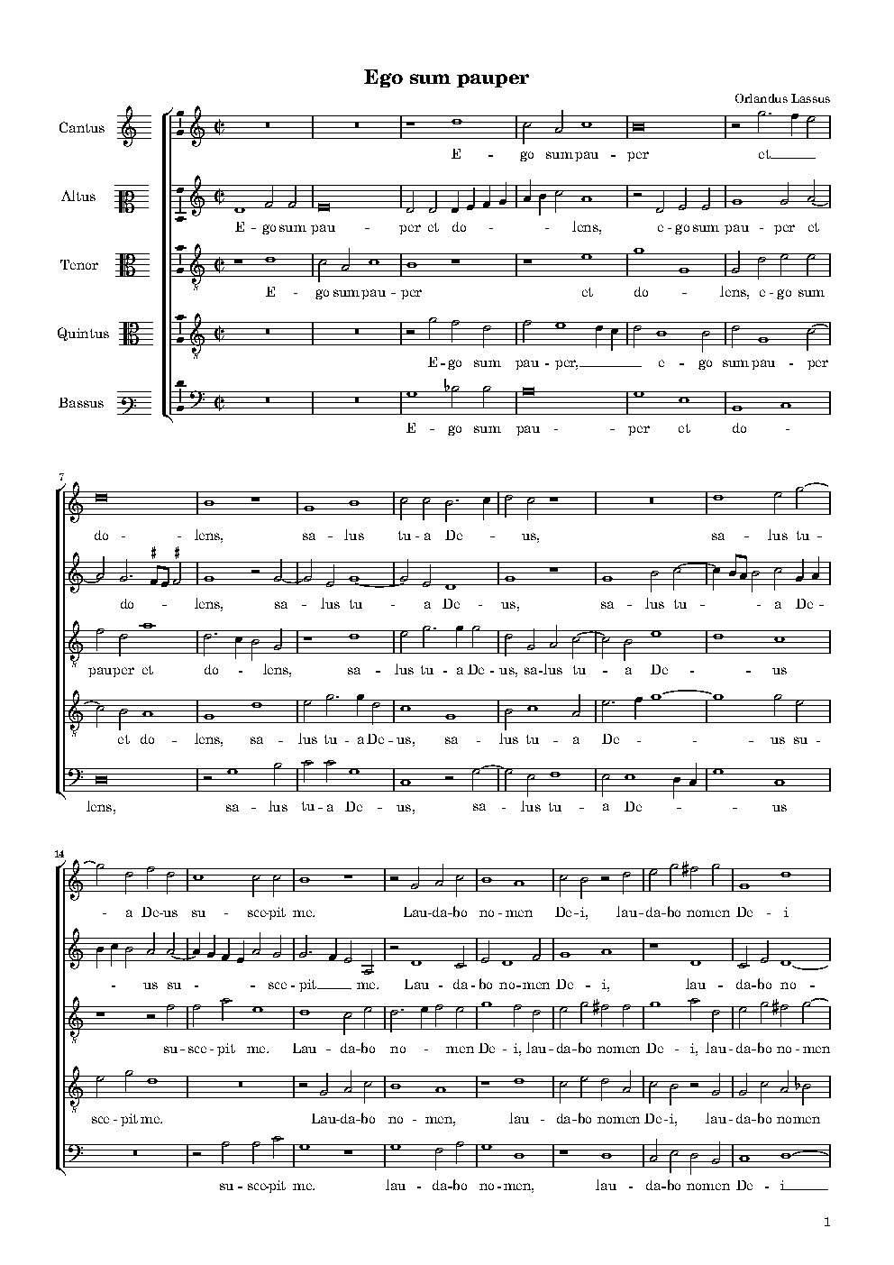 Ego sum pauper