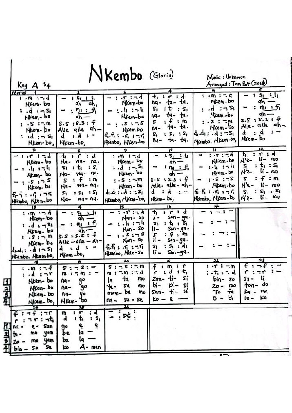 Nkembo (Gloria)