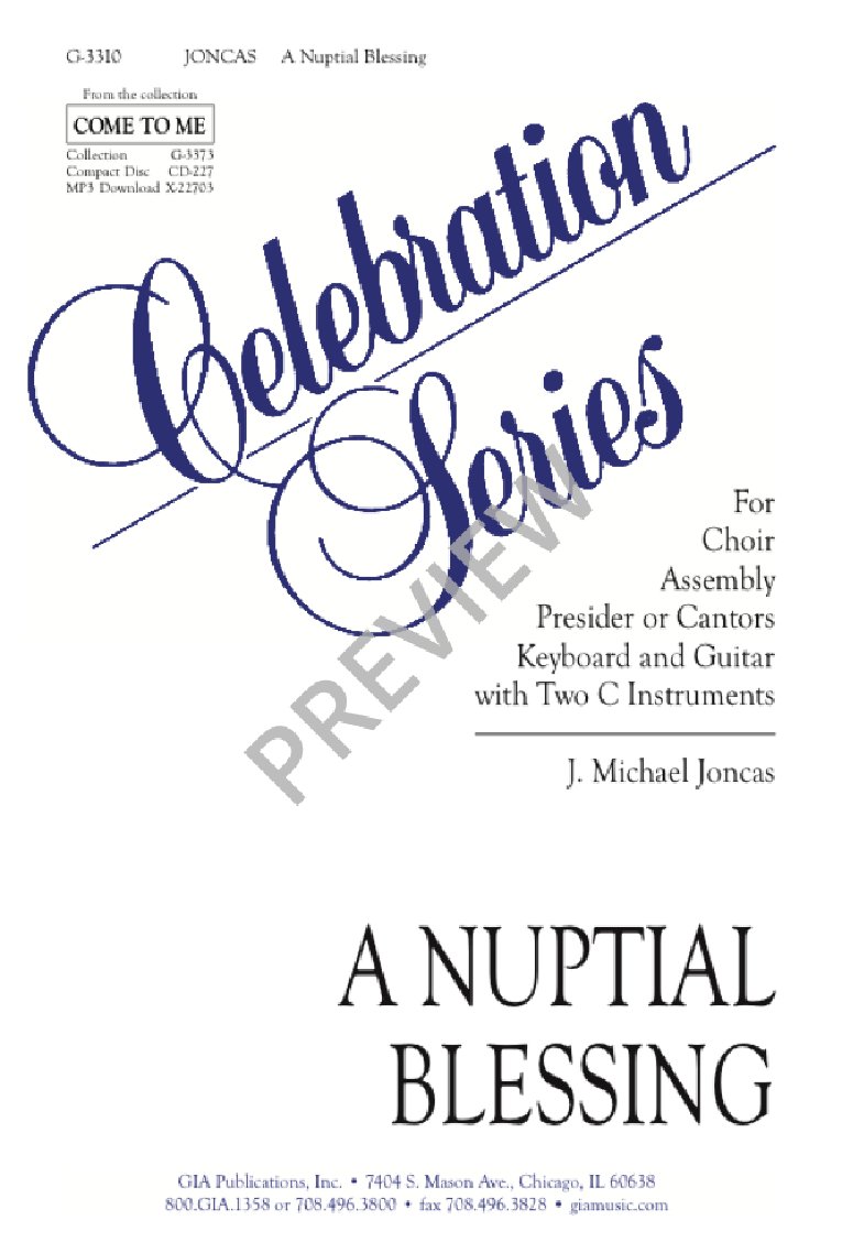 A NUPTIAL BLESSING