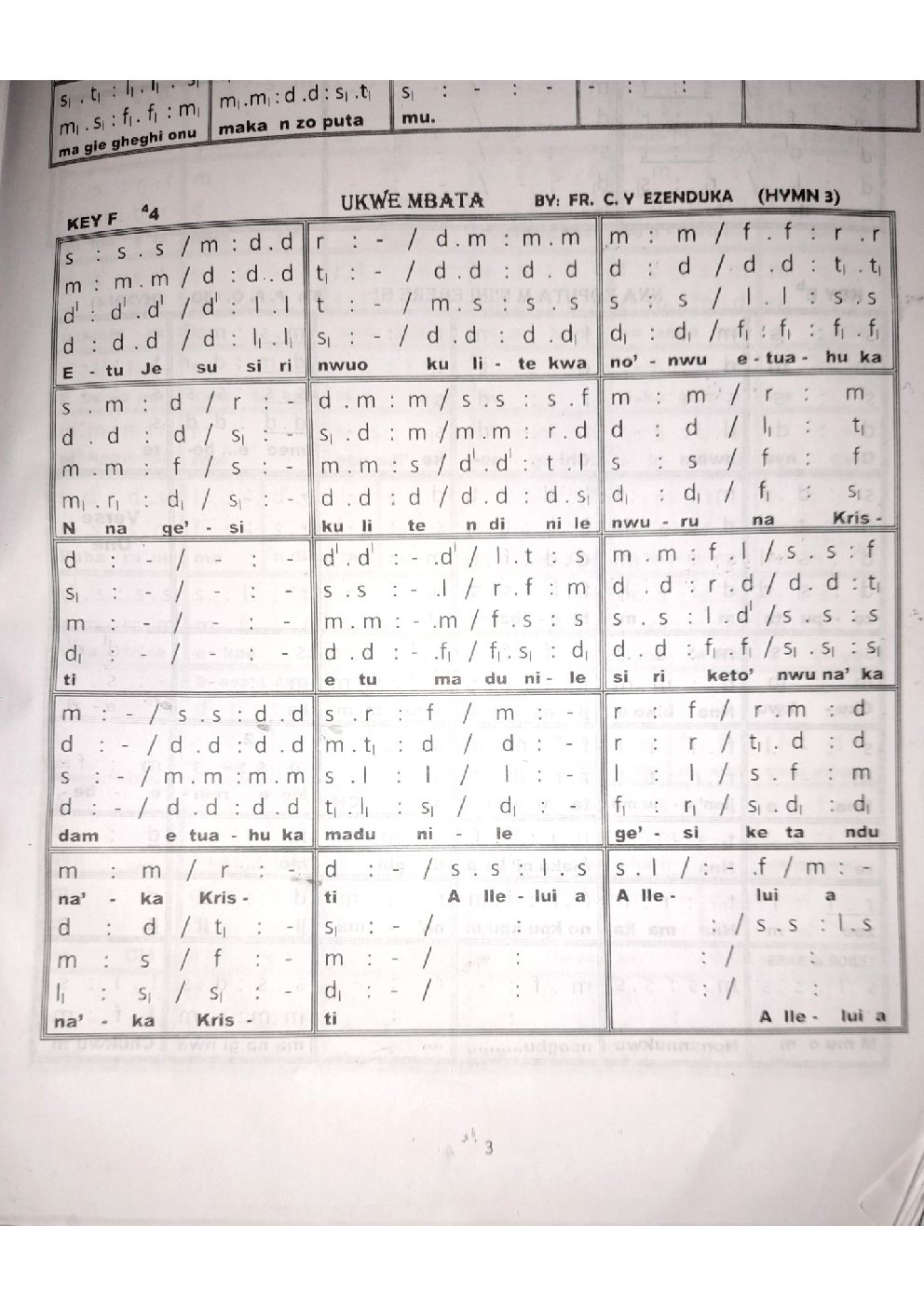 Ukwe Mbata / Nna Zọpụta M N'ihi Ebere Gị