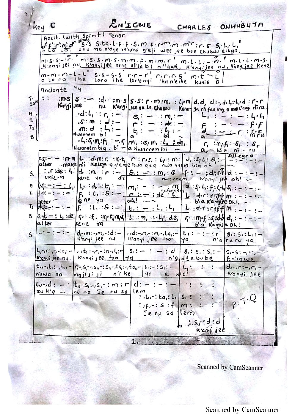 EN'IGWE - Choir Script PDF Thumbnail