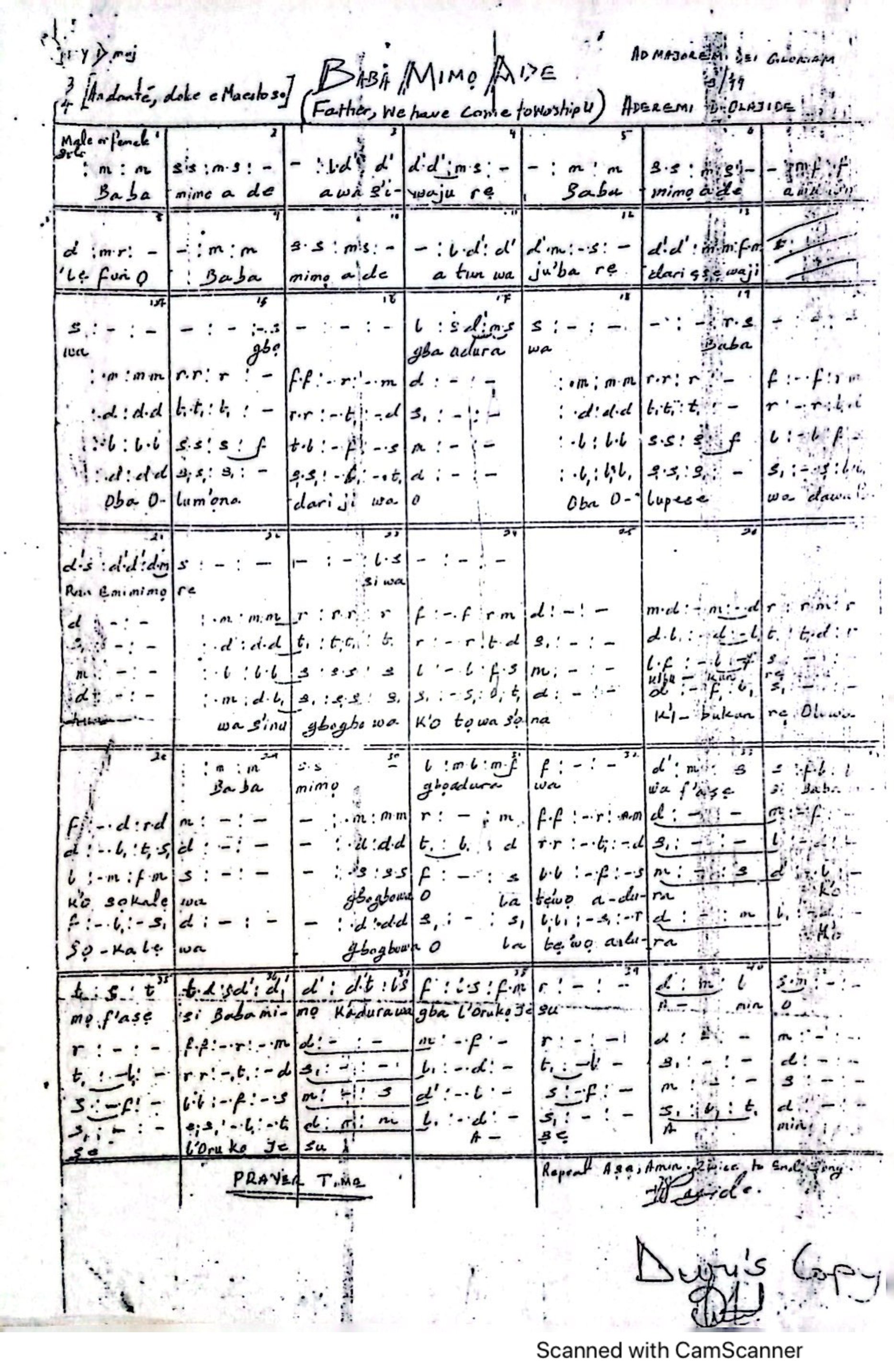 BABA MIMO ADE