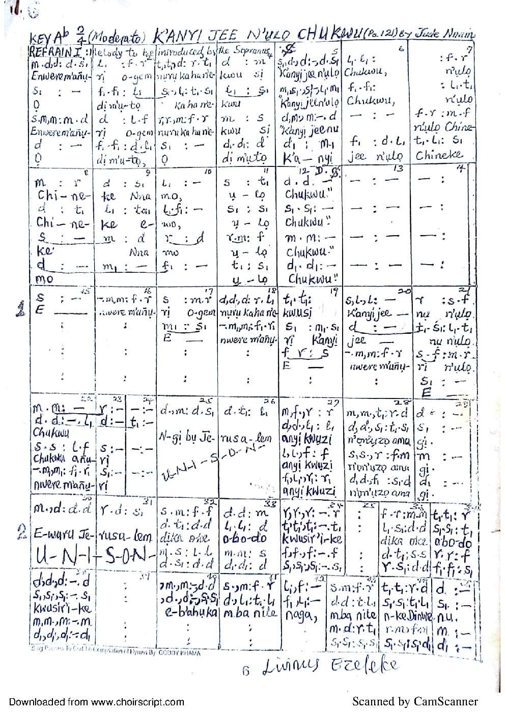 K'anyi Jee N'ụlọ Chukwu