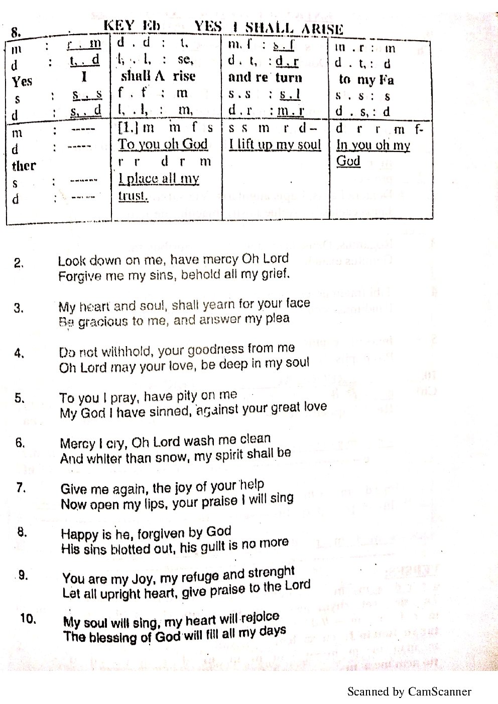 YES I SHALL ARISE