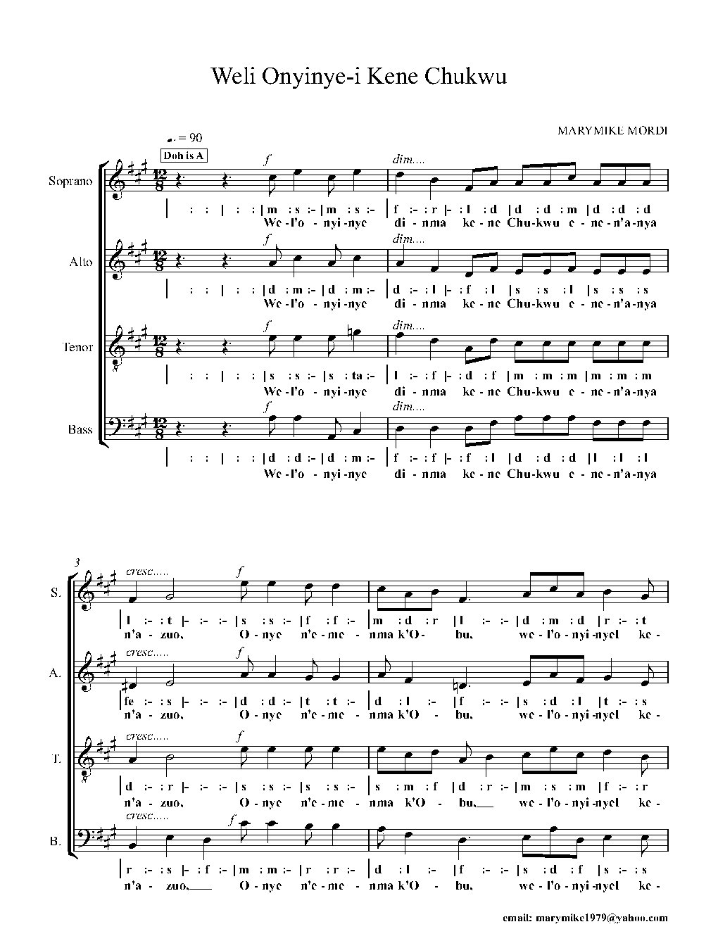 Weli Onyinye-i Kene Chukwu