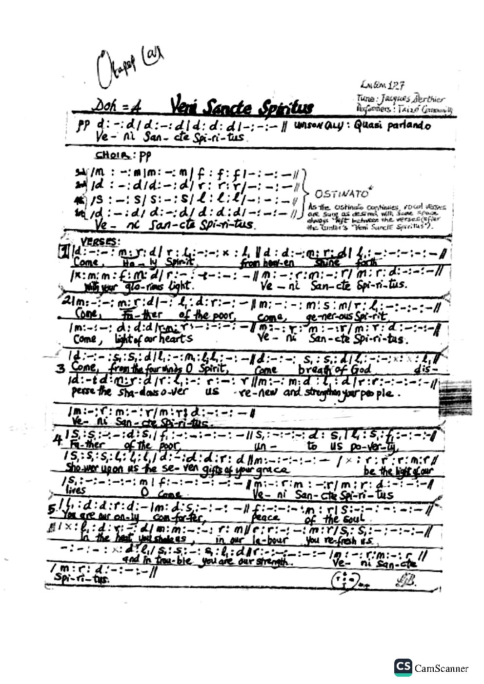 VENI SANCTE SPIRITUS