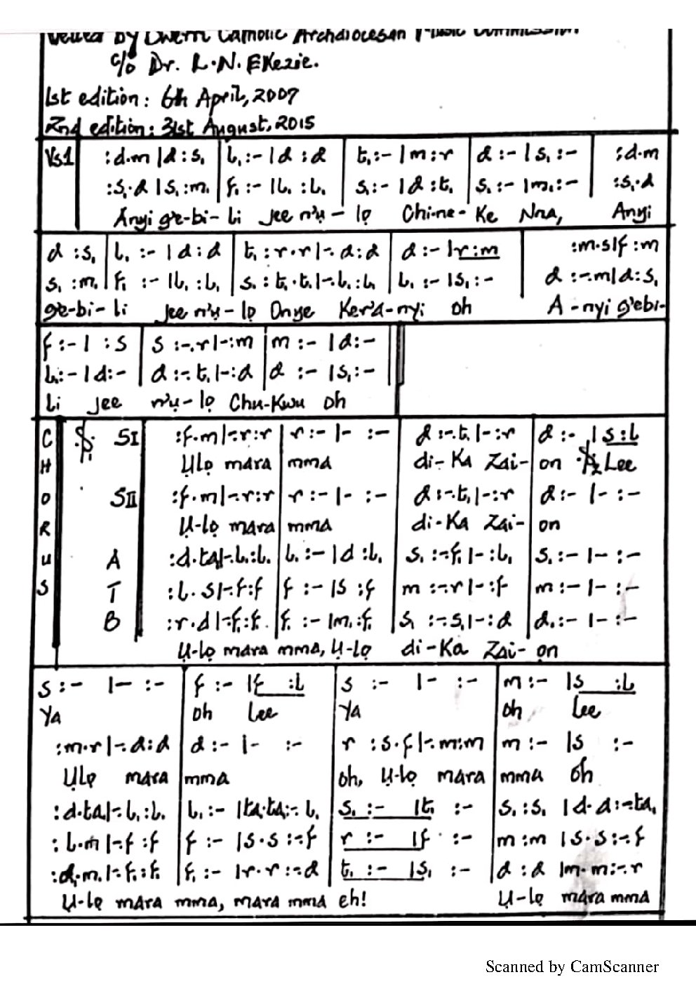 Ulo Dika zion(6) - Choir Script PDF Thumbnail