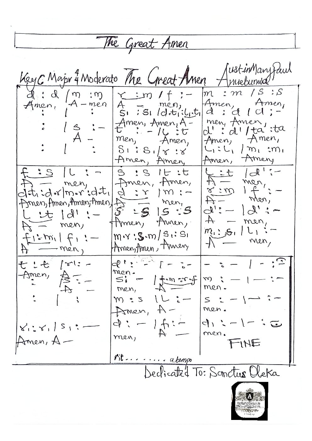 The Great Amen