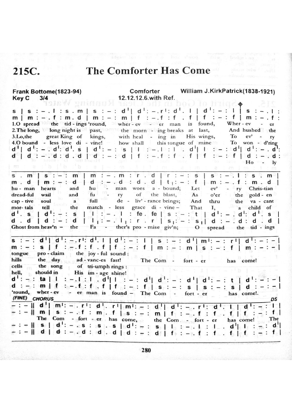 The comforter has come