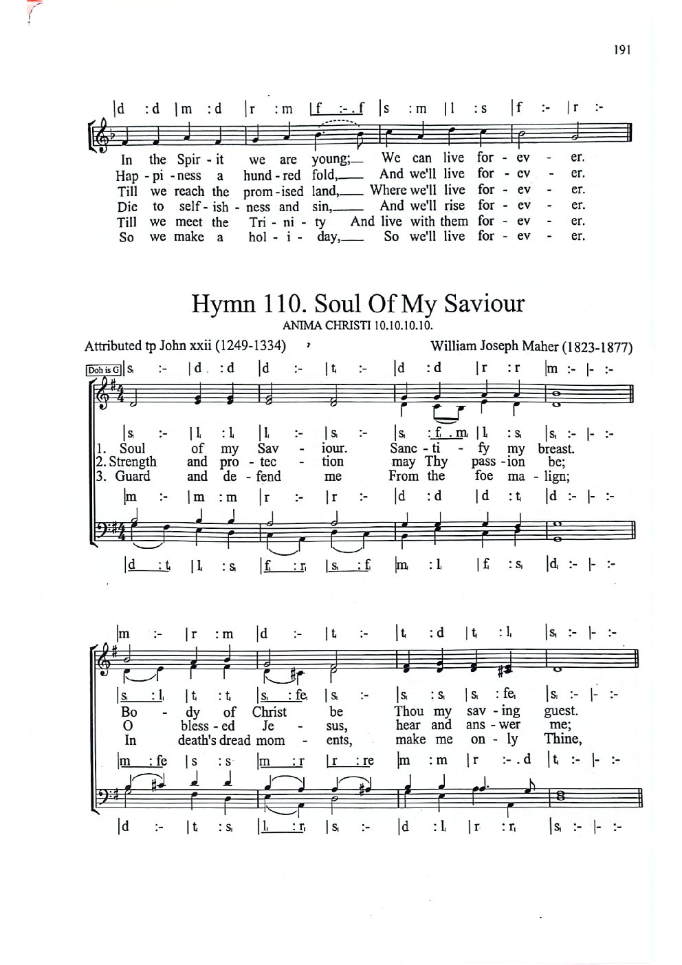 Hymn 110. Soul Of My Saviour