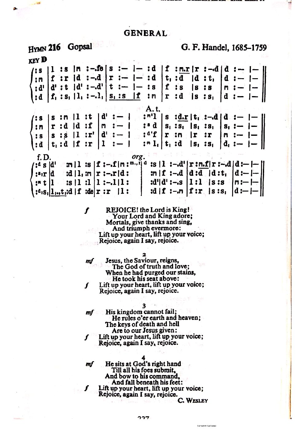Rejoice! the Lord is King! - Choir Script PDF Thumbnail