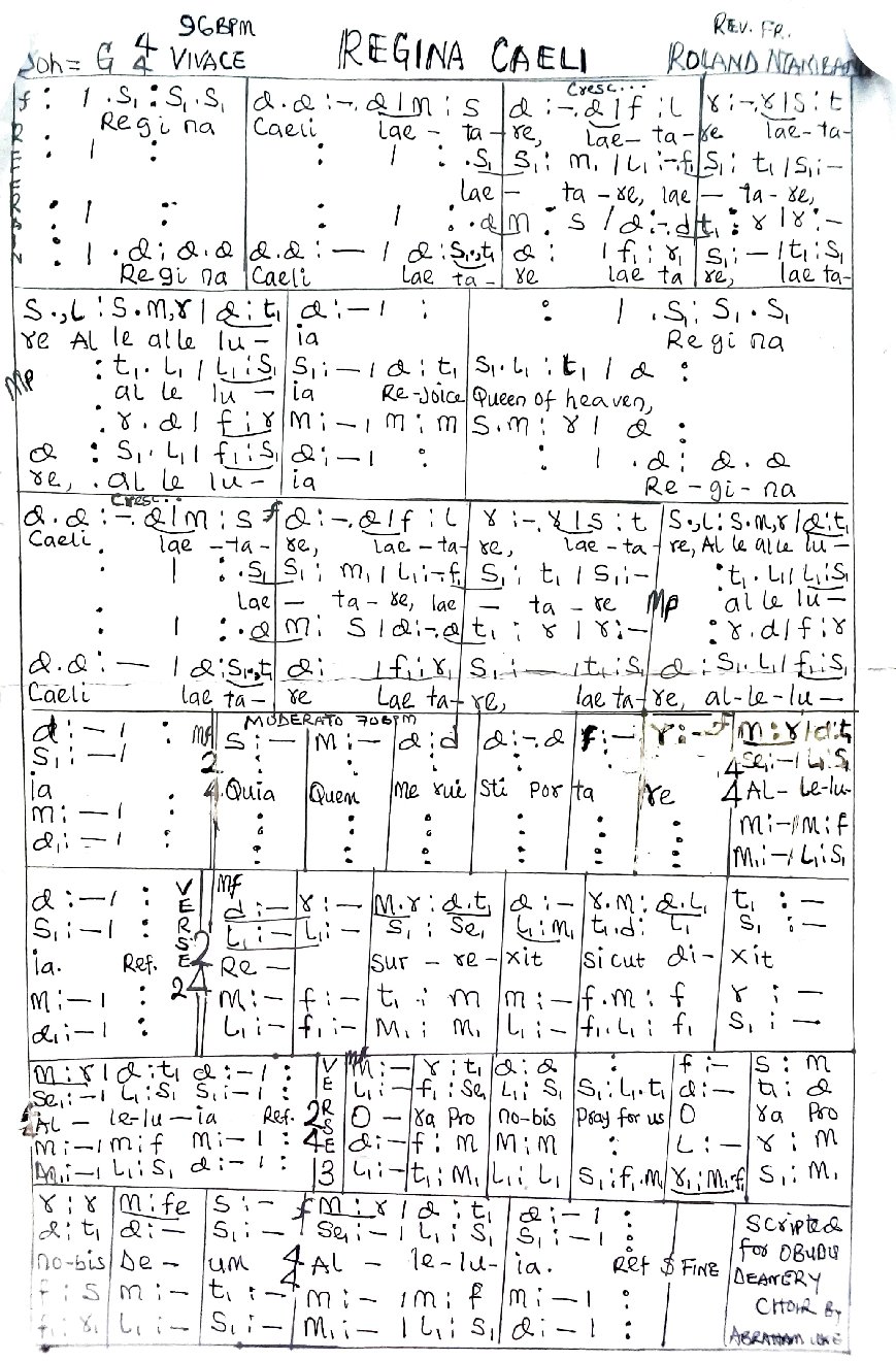 Regina Caeli - Choir Script PDF Thumbnail