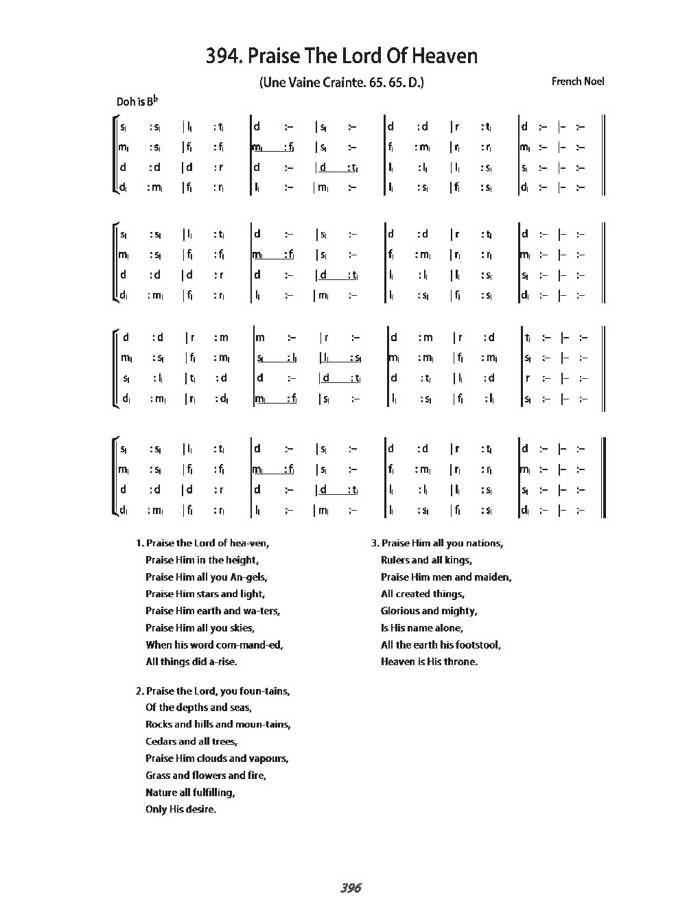 Praise the Lord of Heaven - Choir Script PDF Thumbnail