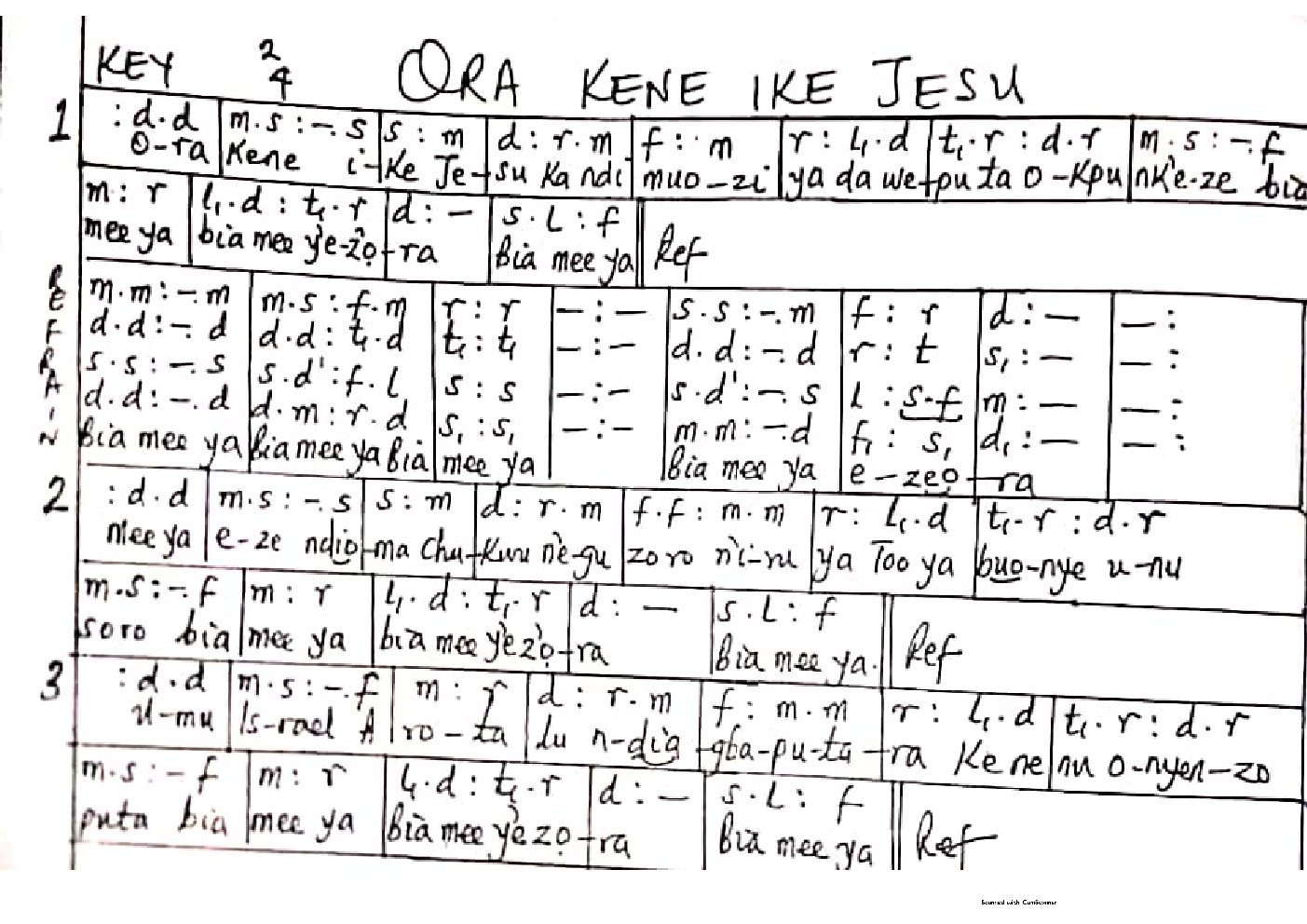 ORA KENE IKE JESU