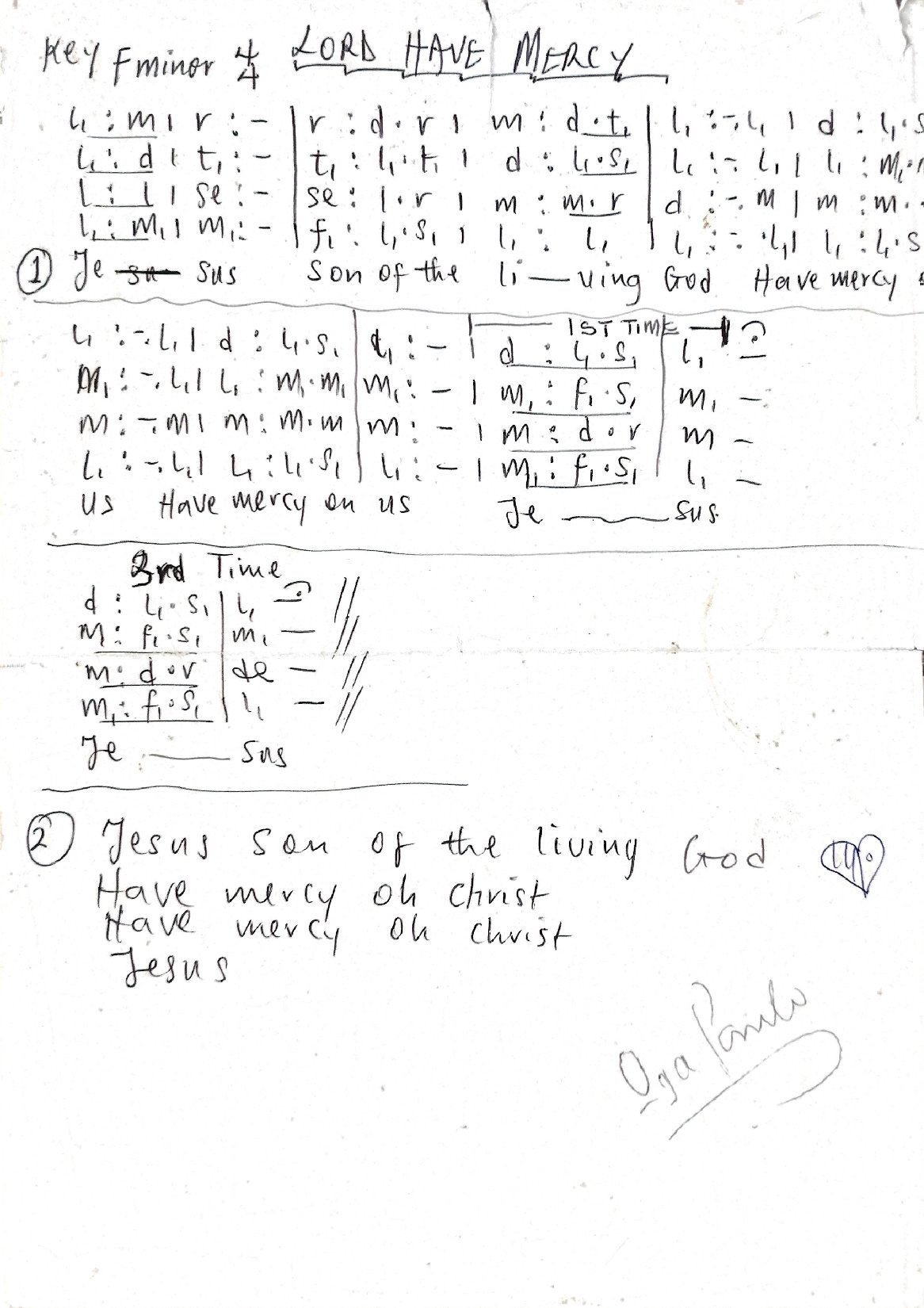 Lord Have Mercy 7 - Download Choir Script PDF