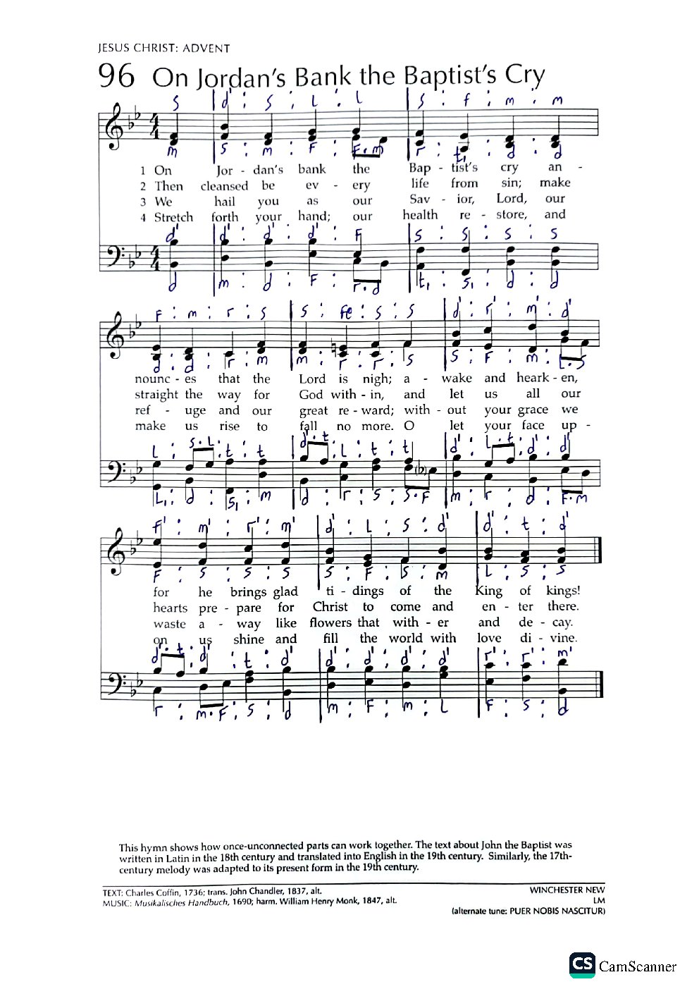 On Jordan's Bank the Baptist's Cry