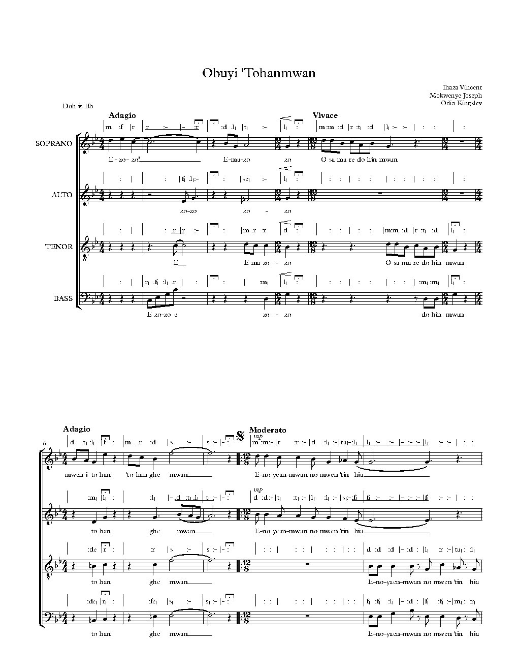 Obuyi 'Tohanmwan - Choir Script PDF Thumbnail