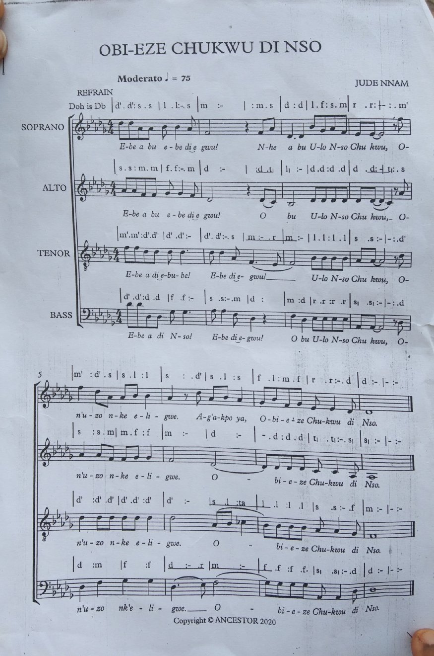 OBI-EZE CHUKWU DI NSO