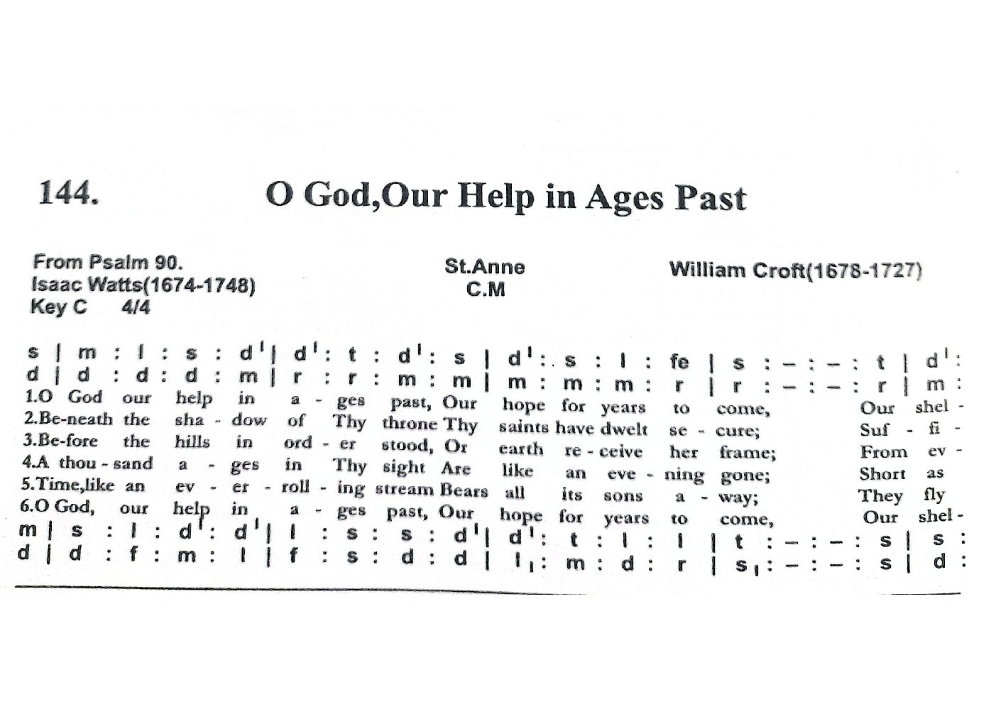 O God,Our Help in Ages Past