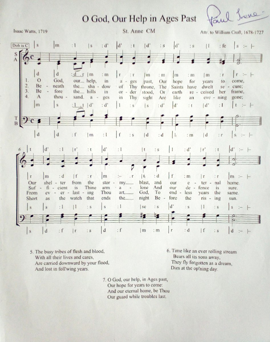 O God, Our Help in Ages Past - Choir Script PDF Thumbnail