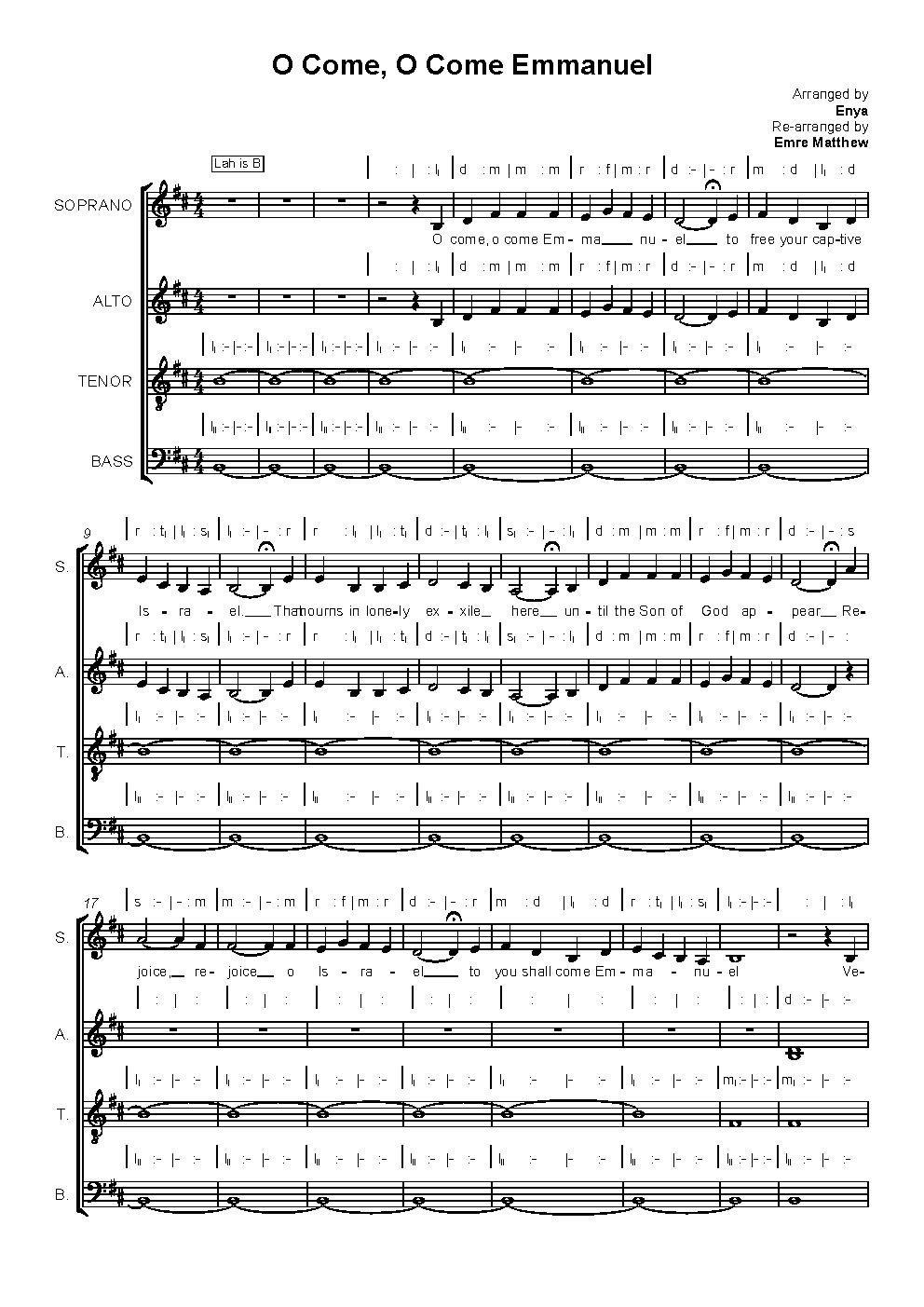 O Come, O Come Emmanuel