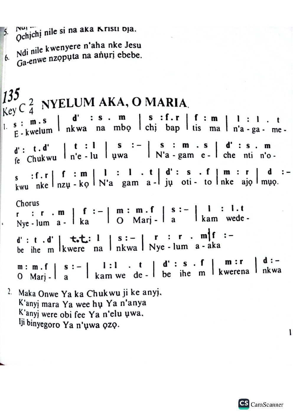 NYELUM AKA, O MARIA