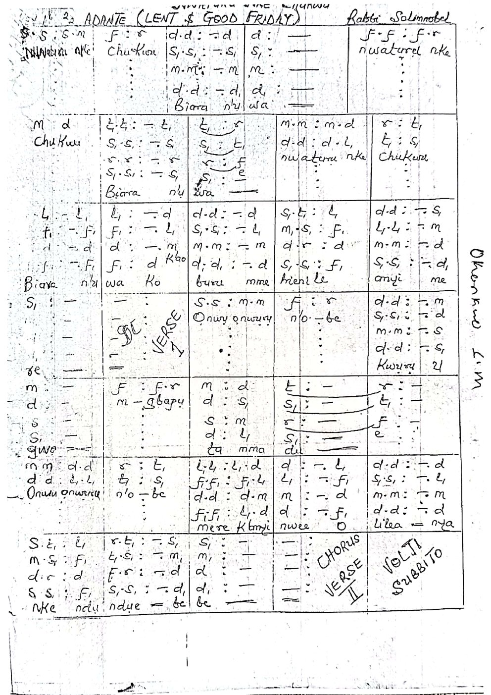 Nwaturu Nke Chukwu - Choir Script PDF Thumbnail