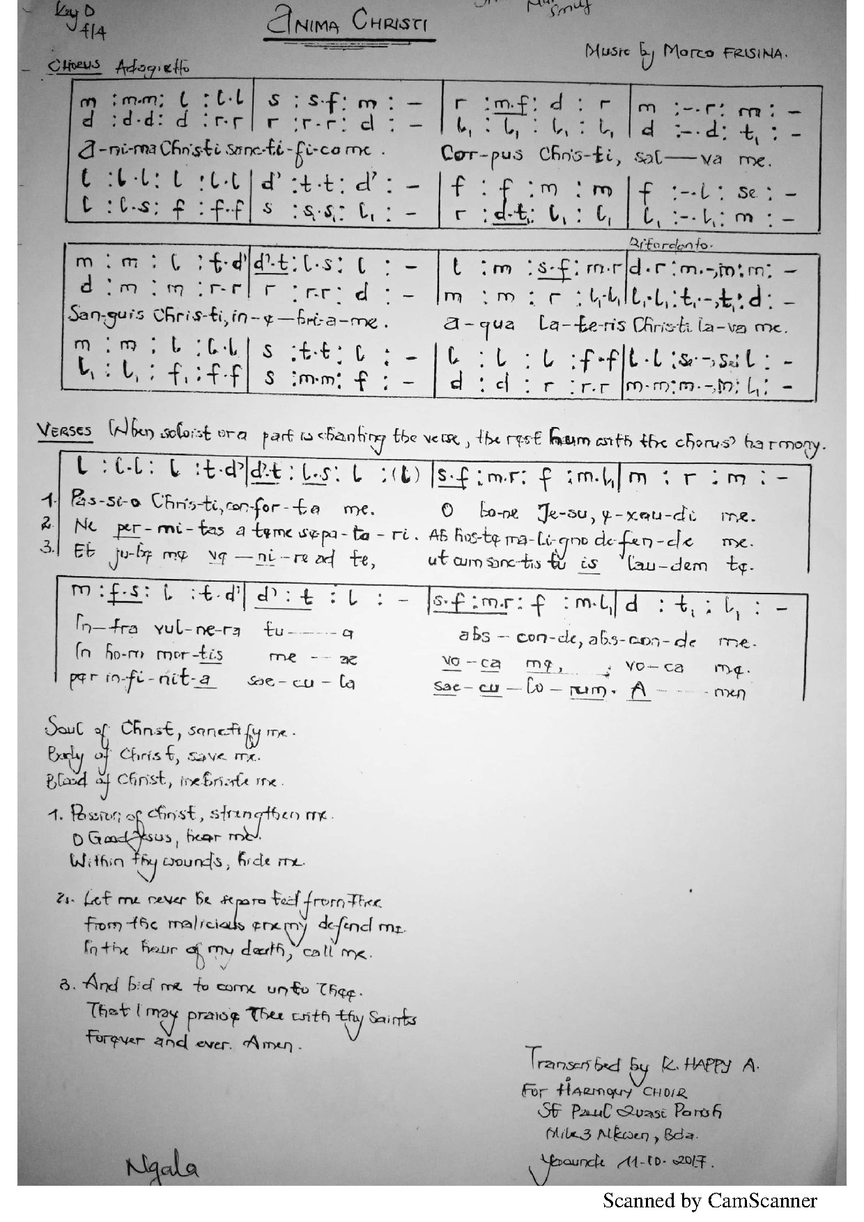 (Com) Anima Christi 2 - Download Choir Script PDF