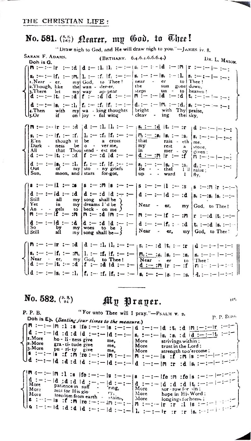 Nearer, my God, to Thee! / My Prayer.