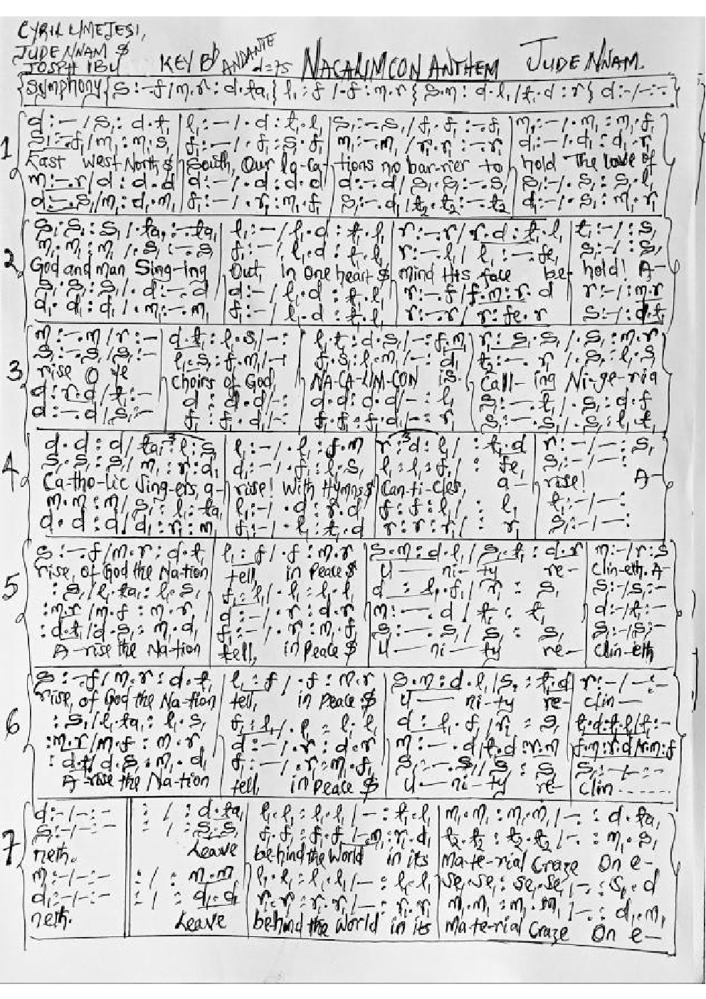 NACALIMCON ANTHEM