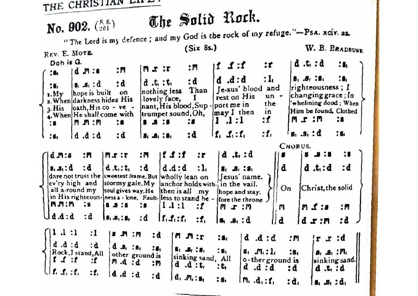 The Solid Rock.