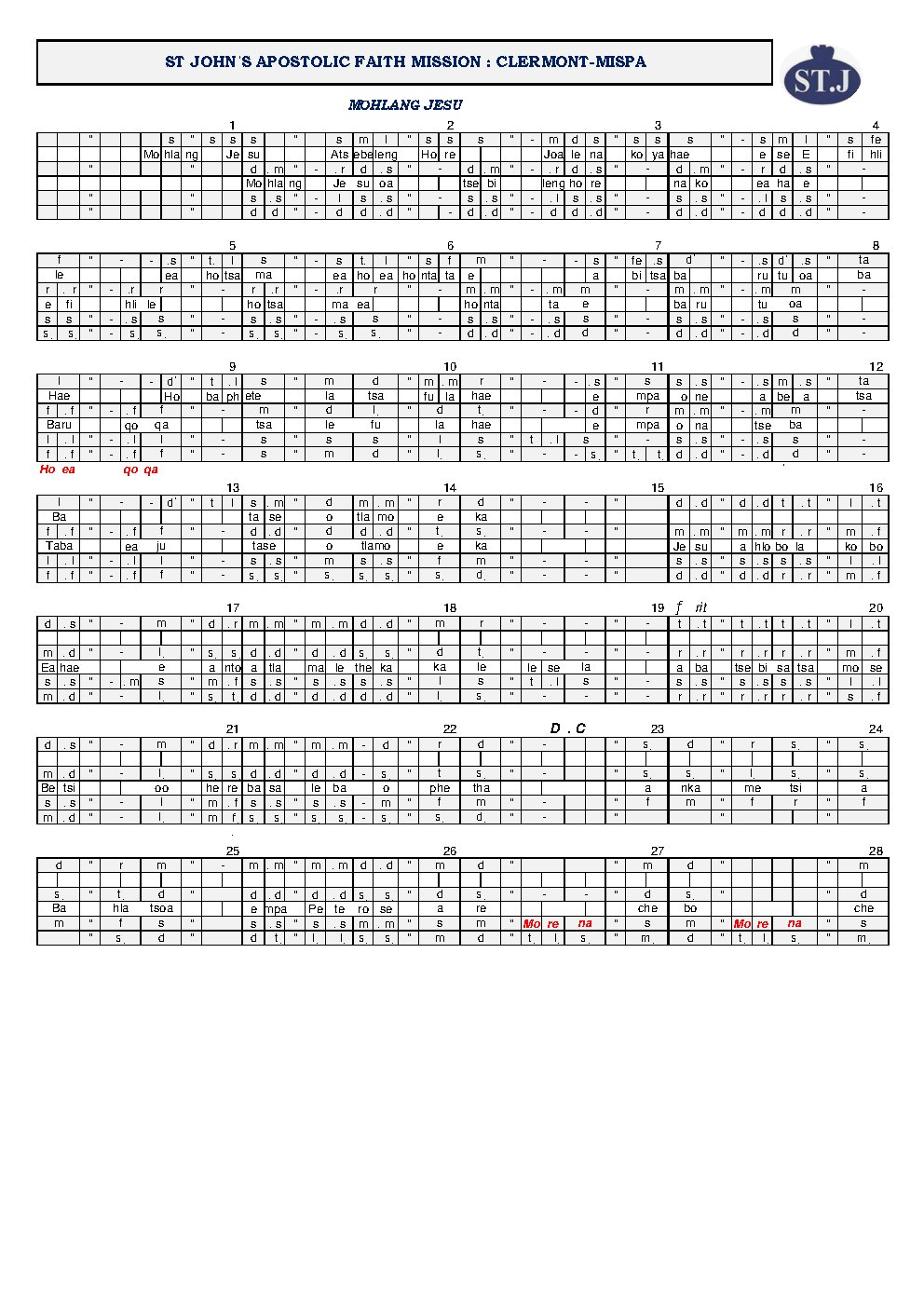 MOHLANG JESU