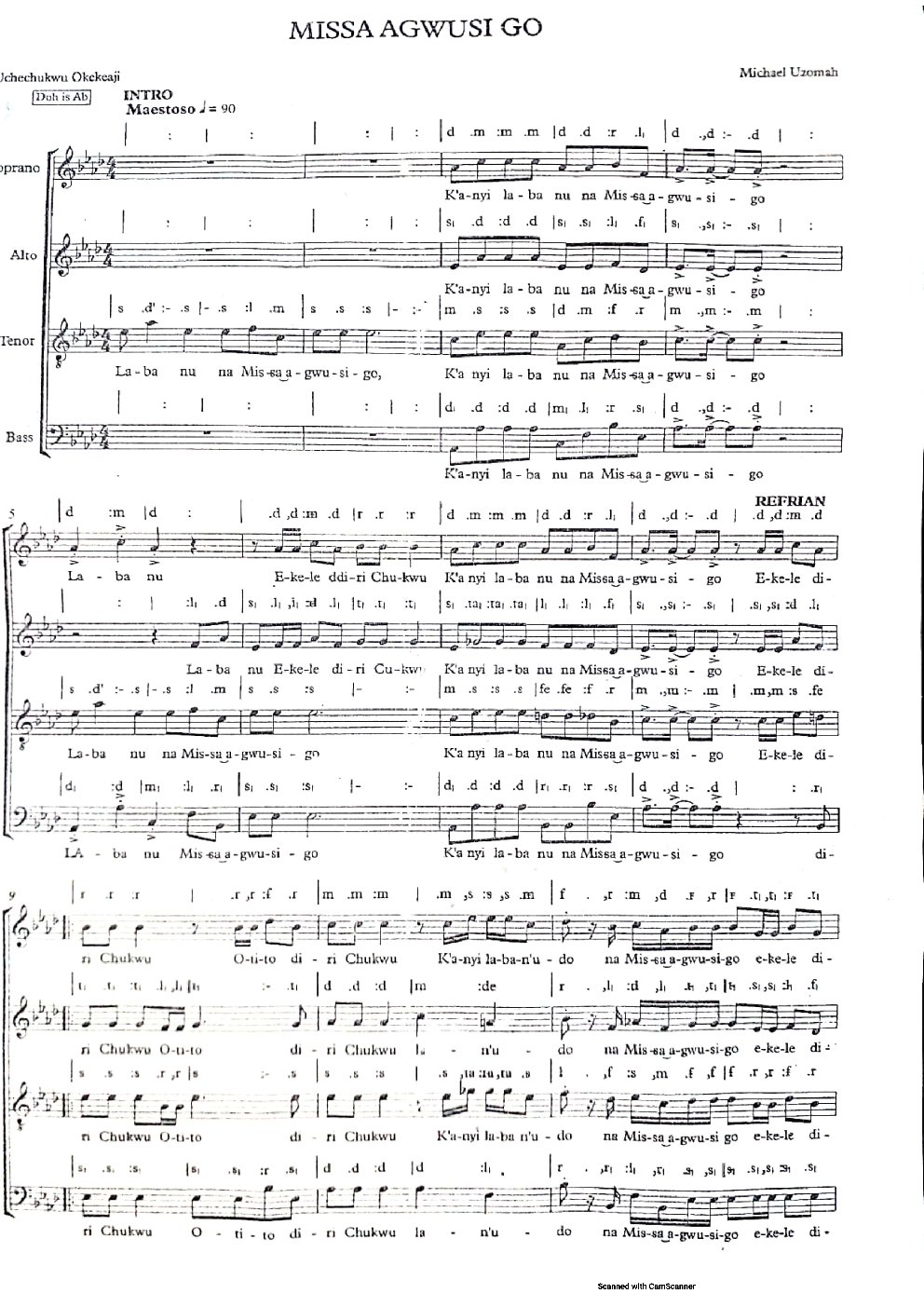 MISSA AGWUSI GO