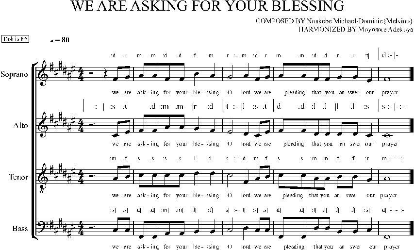 WE ARE ASKING FOR YOUR BLESSING