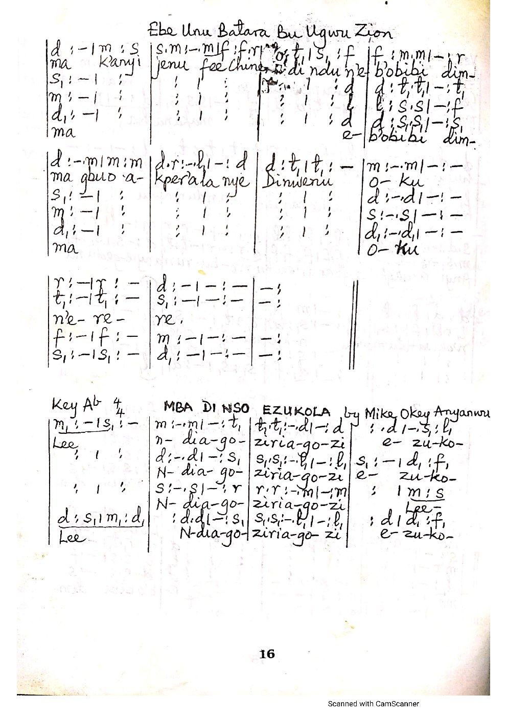 Mba Di Nso Ezukola