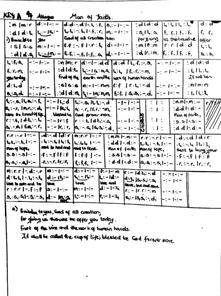 Man of Faith. - Choir Script PDF Thumbnail