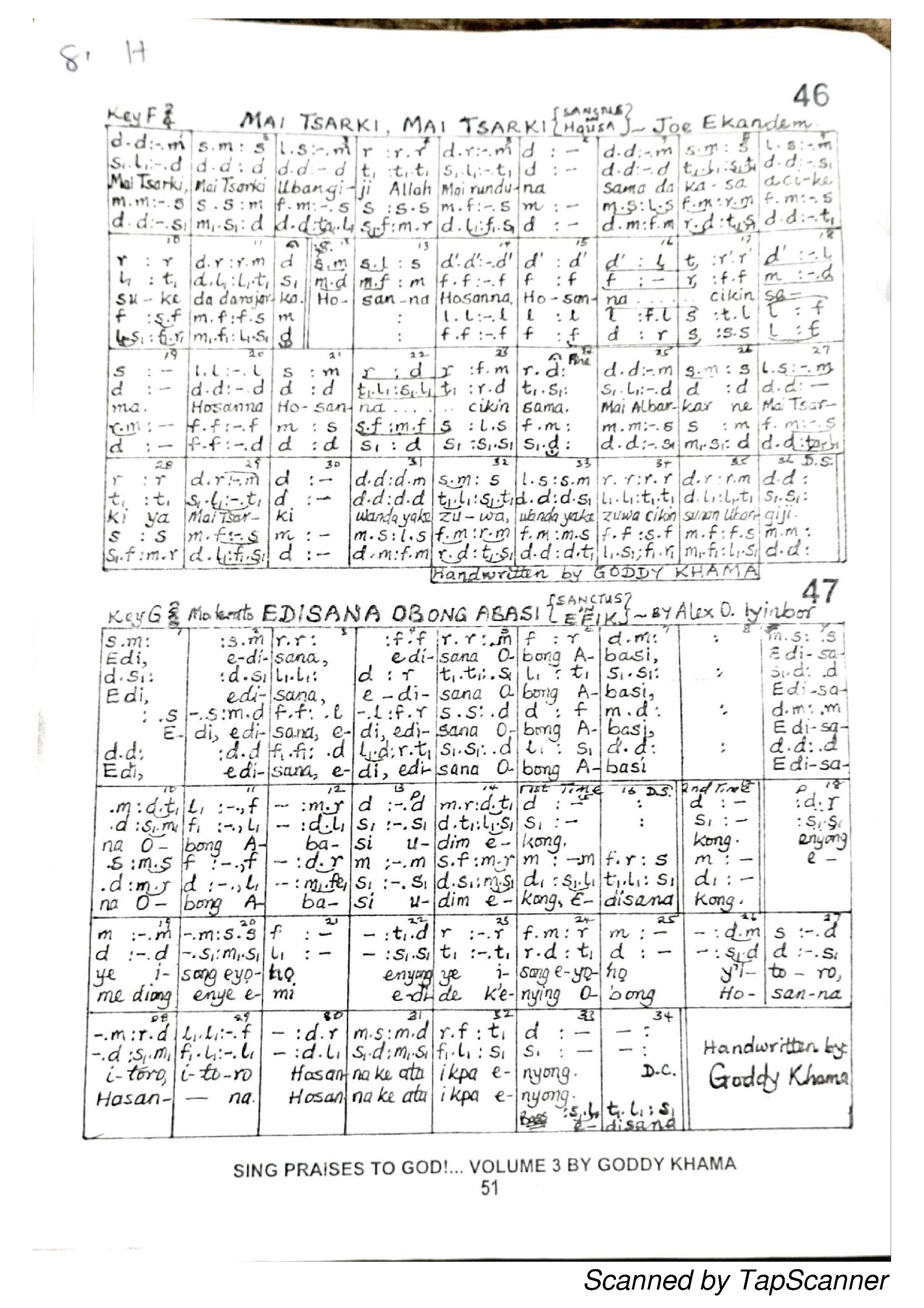 MAI TSARKI, MAI TSARKI / EDISANA OBONG ABASI