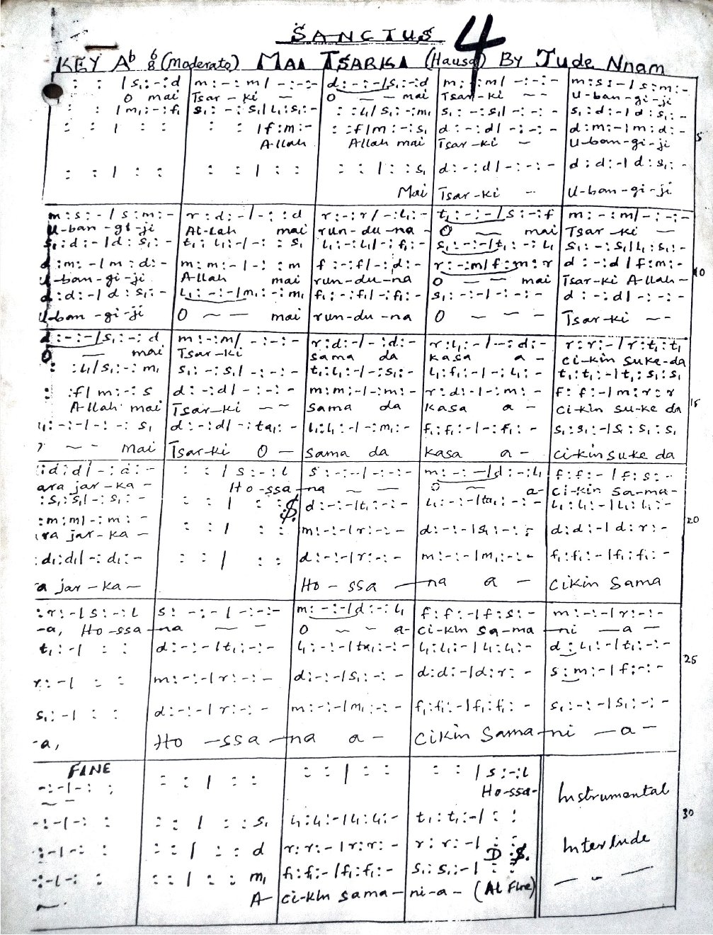 Sanctus 4 (Mai Tsarki)