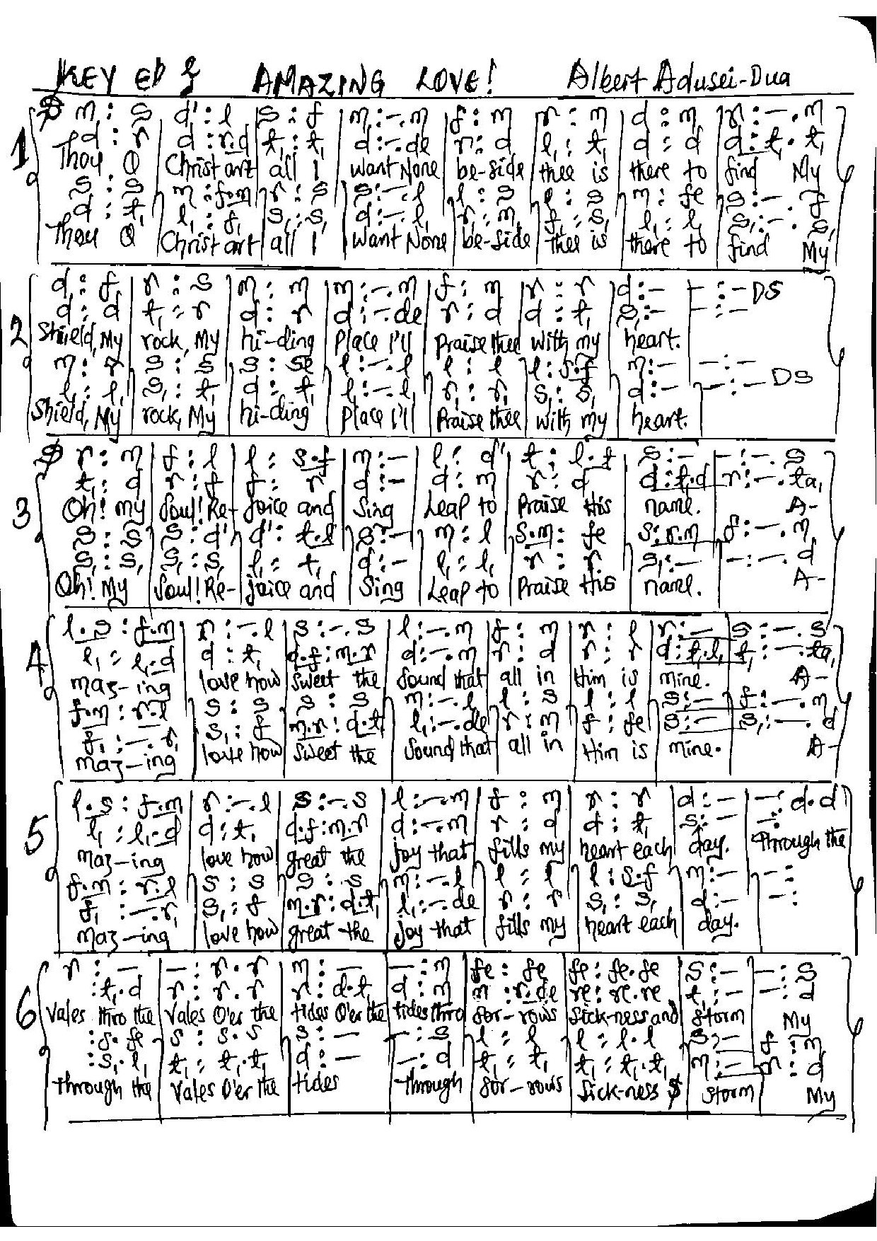 (Com) Amazing Love - Albert Dua (mod) - Download Choir Script PDF