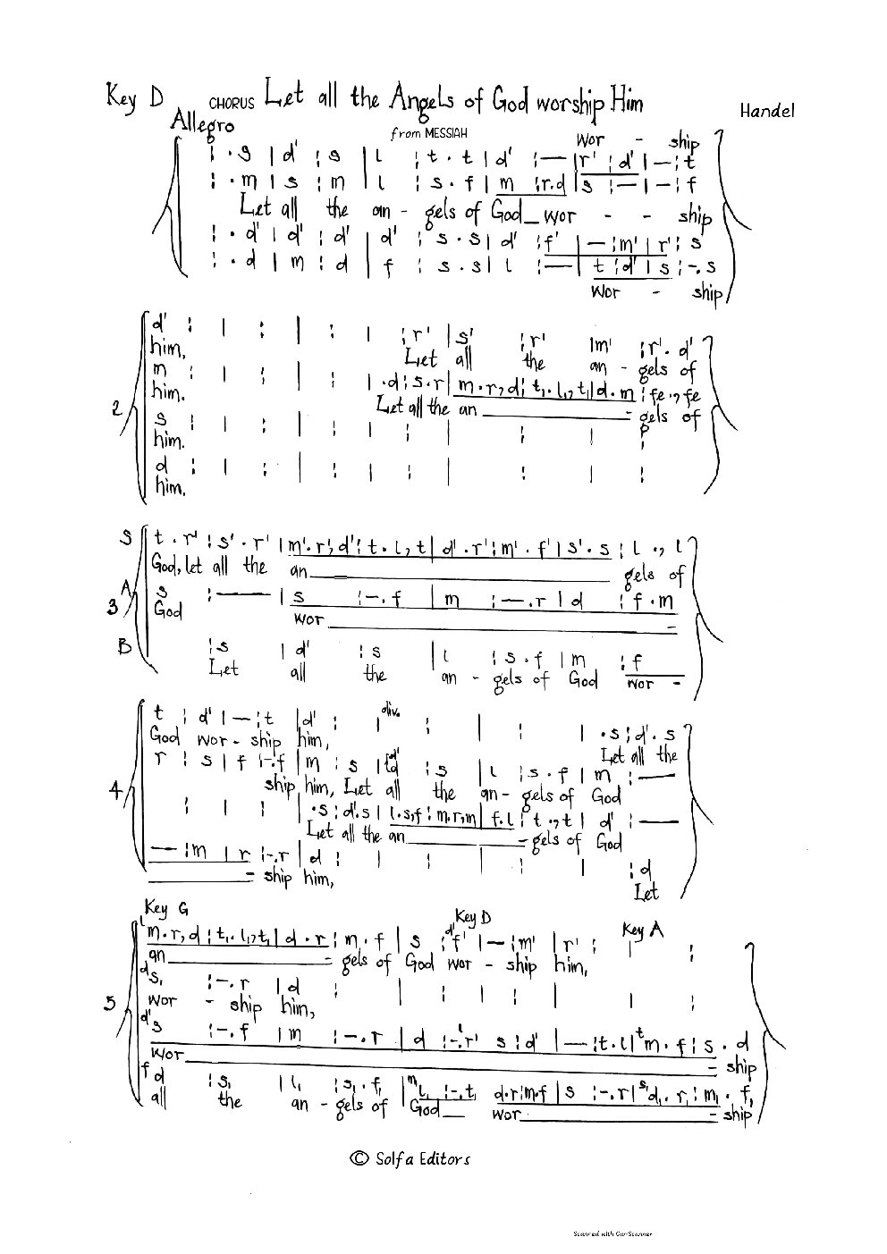 Let all the Angels of God worship Him - Choir Script PDF Thumbnail