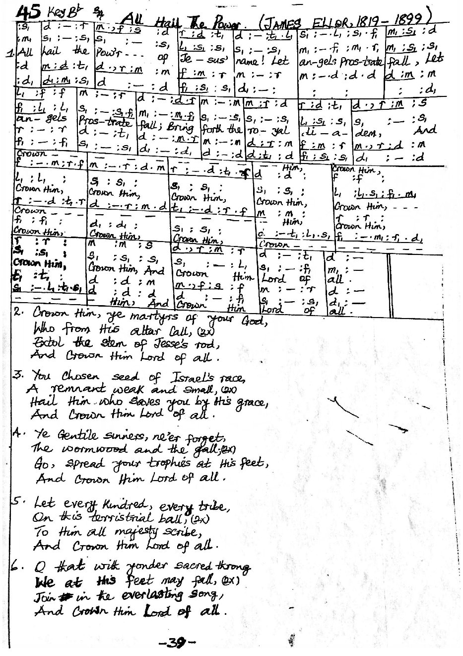 All Hail The Power - Choir Script PDF Thumbnail