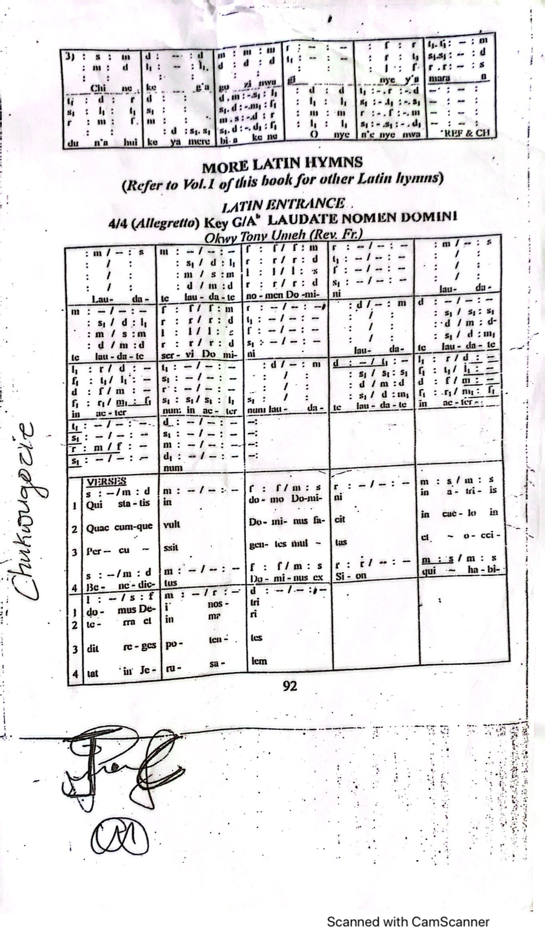 Laudate Nomen Domini - Choir Script PDF Thumbnail