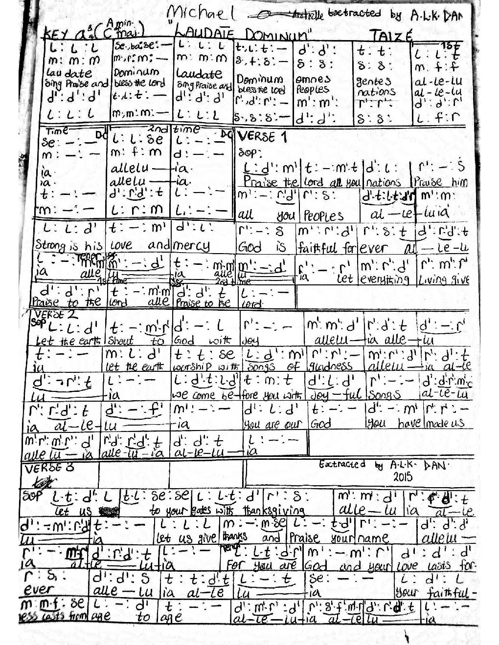 LAUDATE DOMINUM