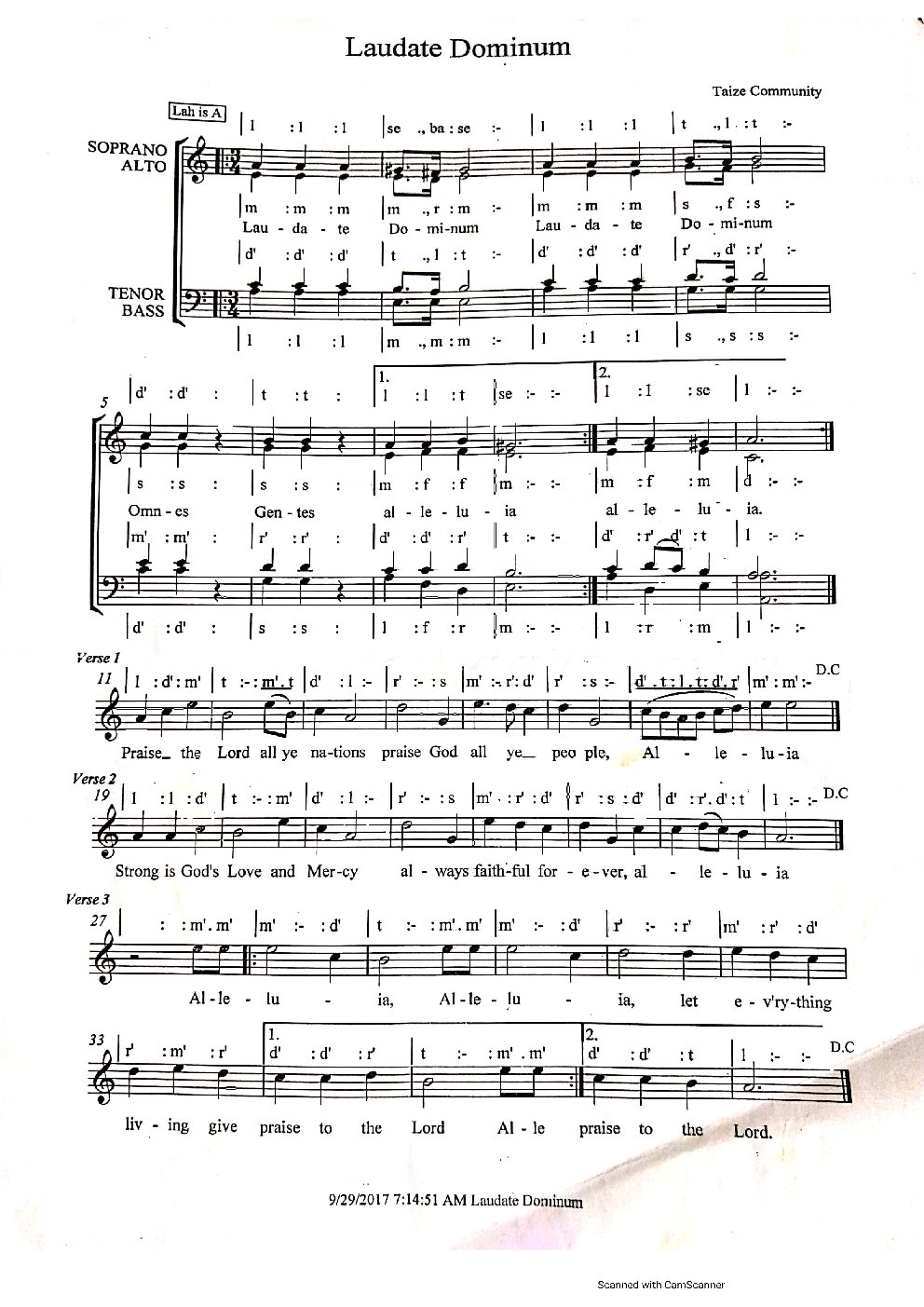 Laudate Dominum