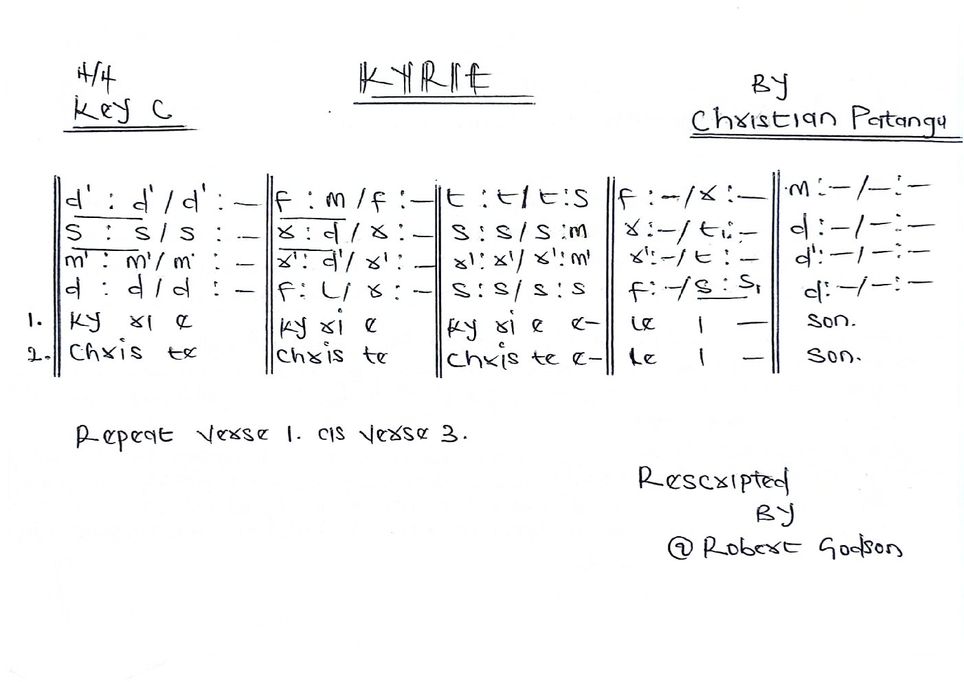 KYRIE - Choir Script PDF Thumbnail