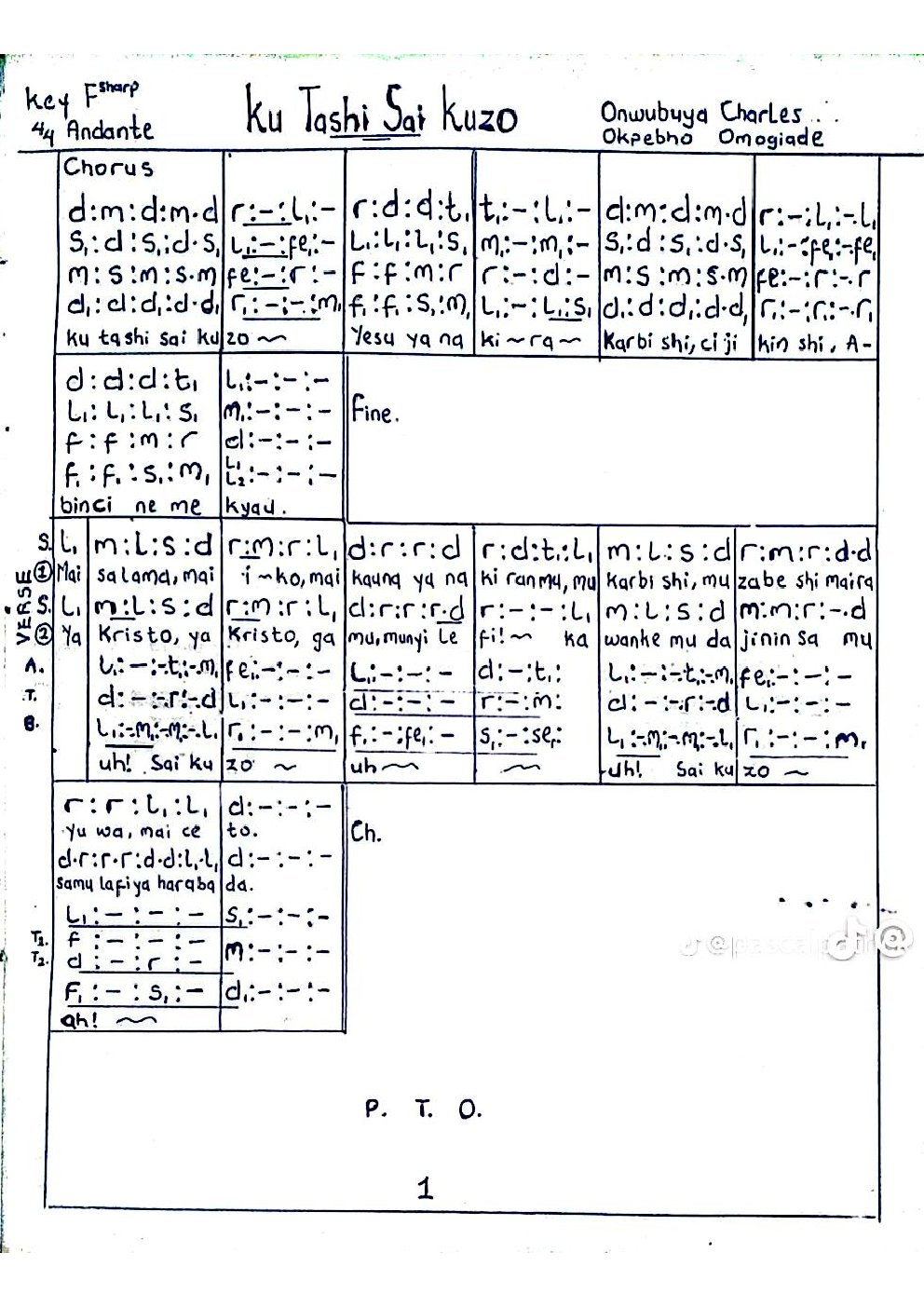 Ku Tashi Sai Kuzo
