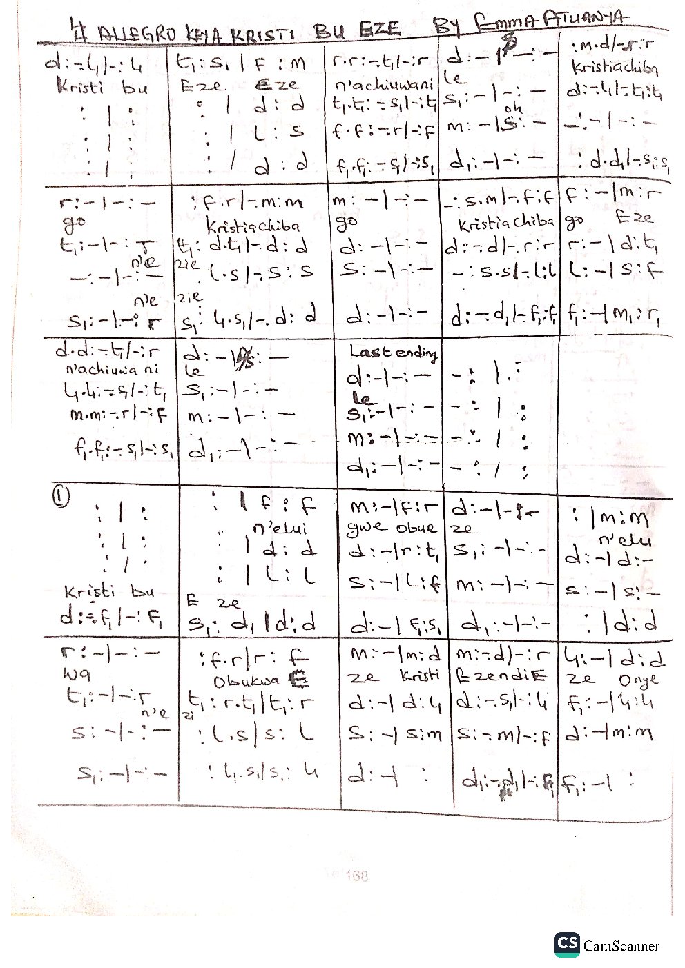 KRISTI BU EZE - Choir Script PDF Thumbnail