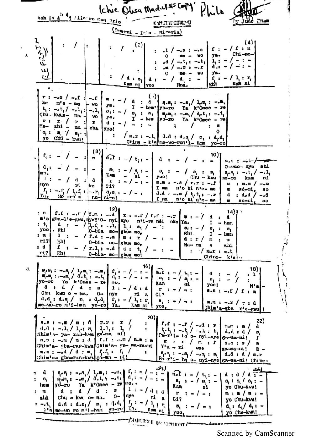 Kamsiyochukwu - Choir Script PDF Thumbnail