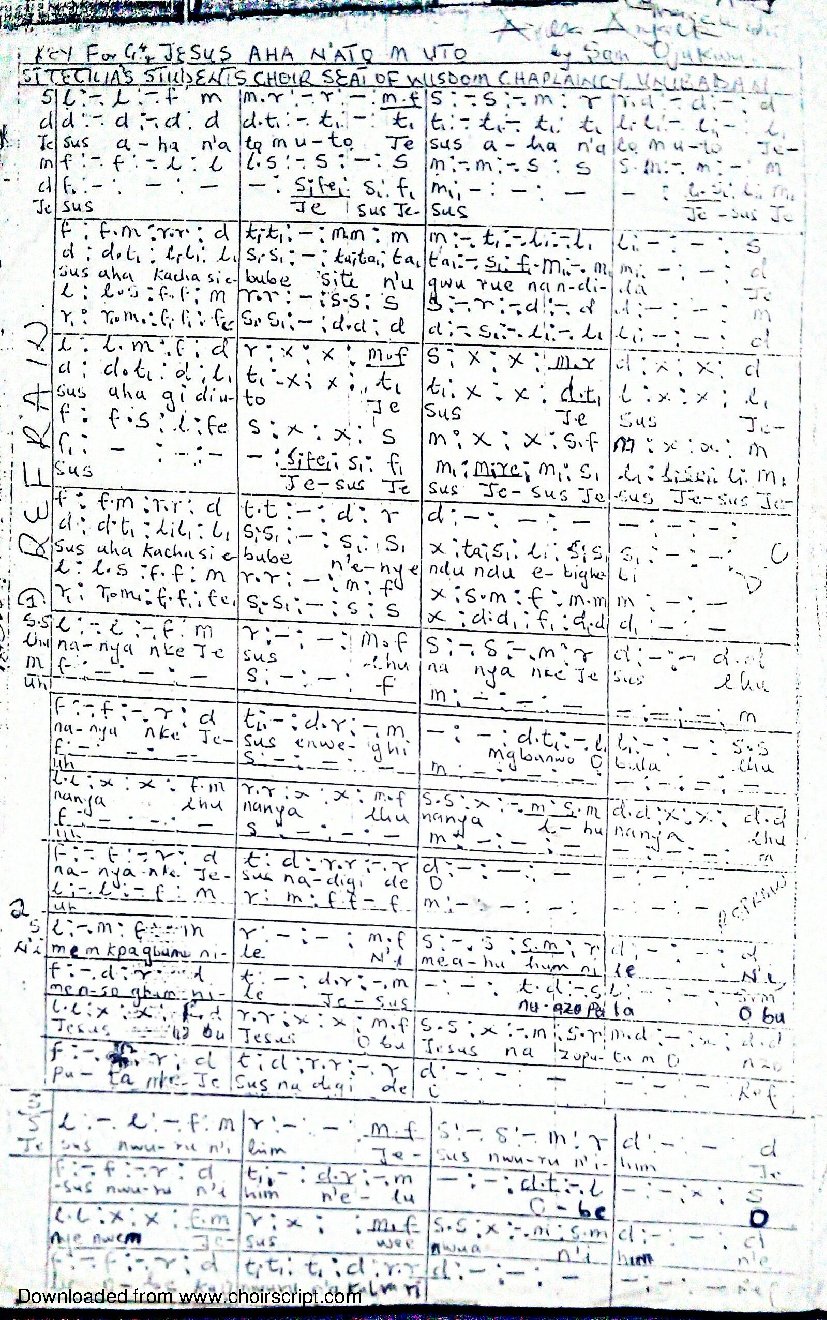 JESUS AHA N'ATỌ M ỤTỌ