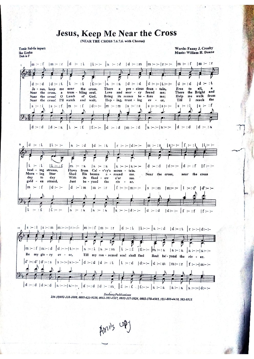 Jesus, Keep Me Near the Cross
